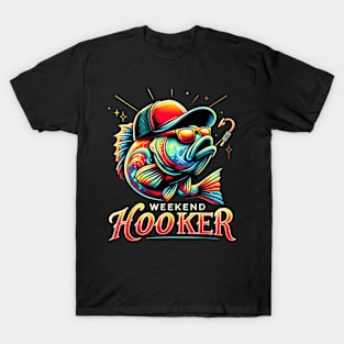 Weekend Hooker Funny Bass Fishing T-Shirt